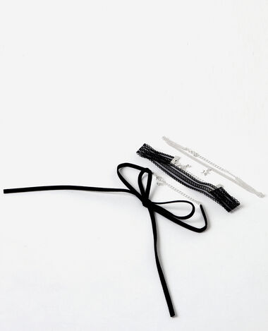 Lot de chokers doré - Pimkie