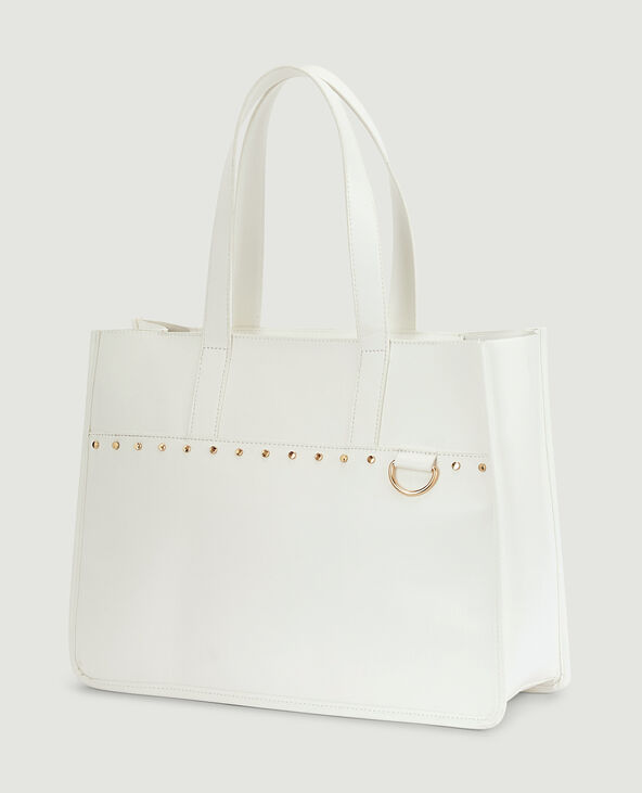 Sac cabas clouté blanc - Pimkie