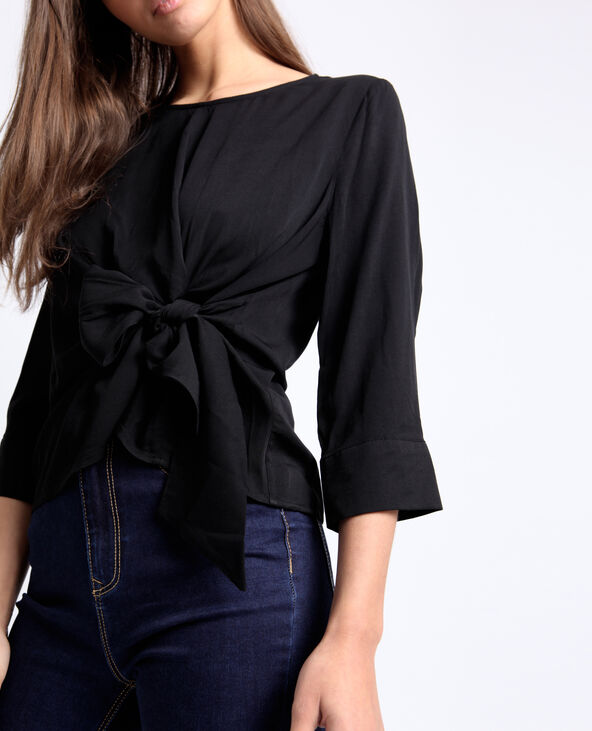 Blouse unie noir - Pimkie