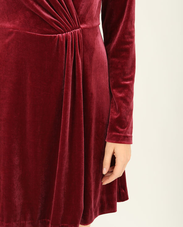 Robe cache coeur clearance velour