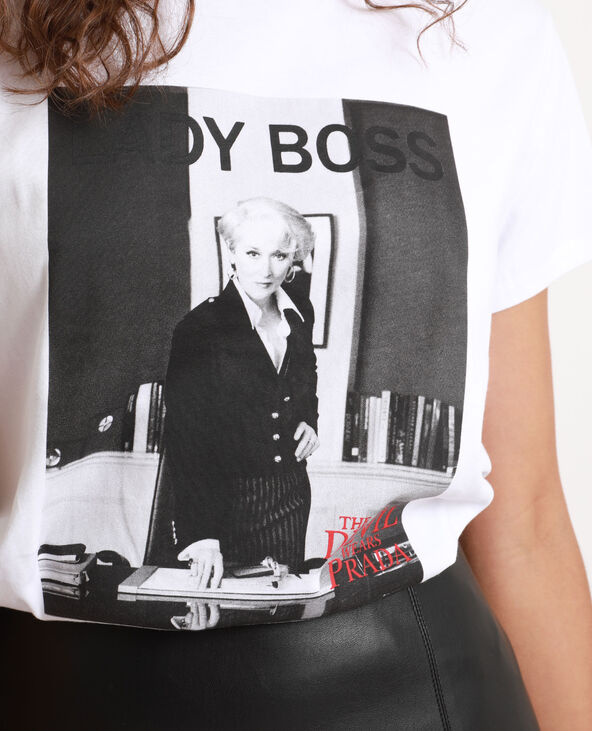 T-shirt Le diable s'habille en Prada blanc - Pimkie