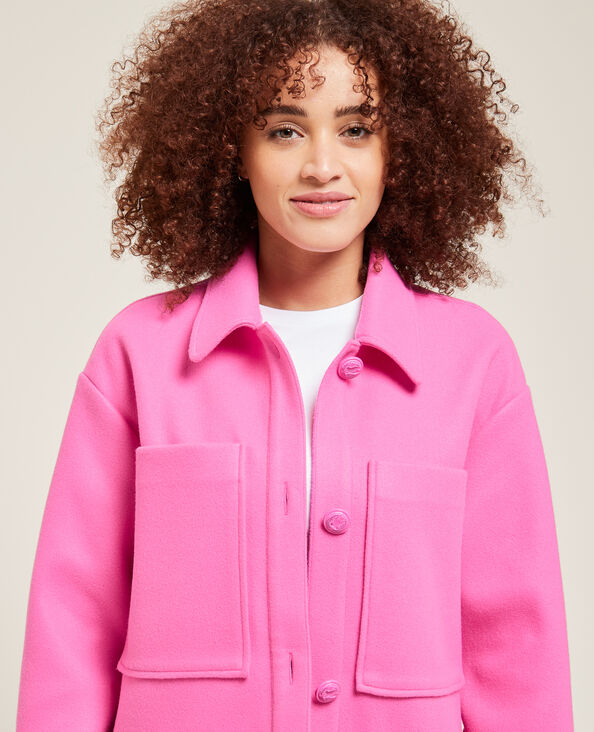Surchemise avec boutons décorés rose fuchsia - Pimkie
