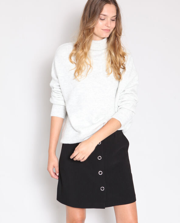 Pull chaud gris chiné - Pimkie