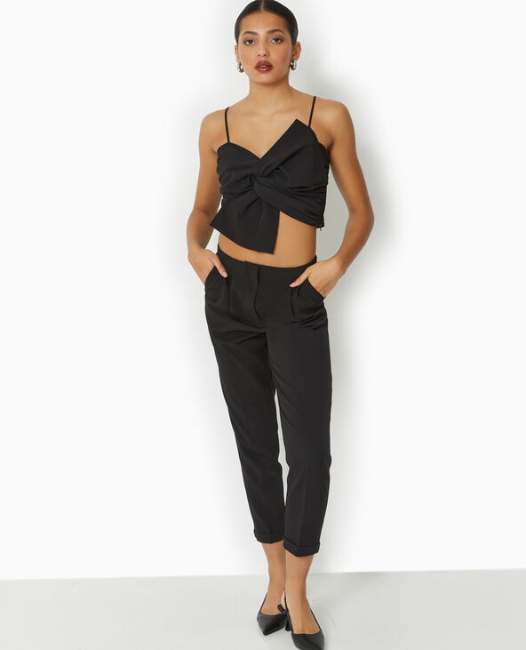 Pantalon city forme carotte noir - Pimkie