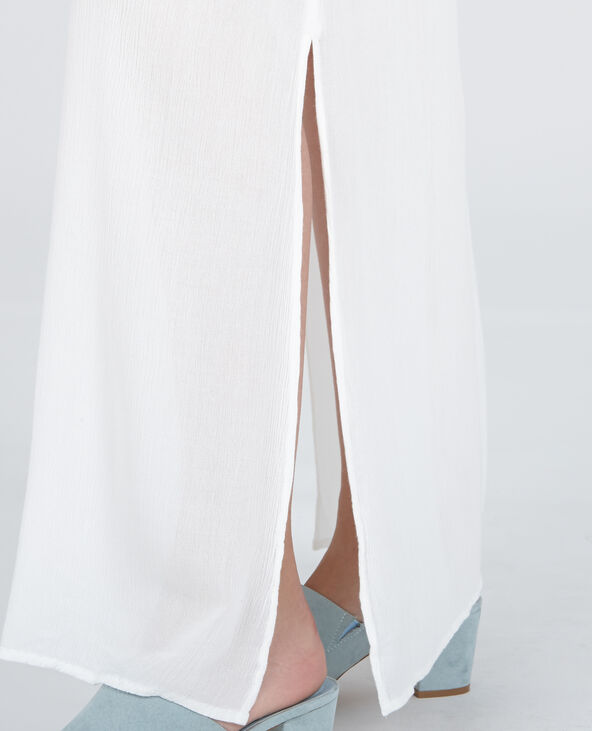 Robe longue dos croisé blanc - Pimkie