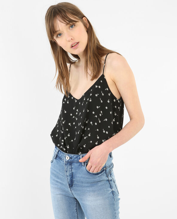 Top fluide à motifs noir - Pimkie