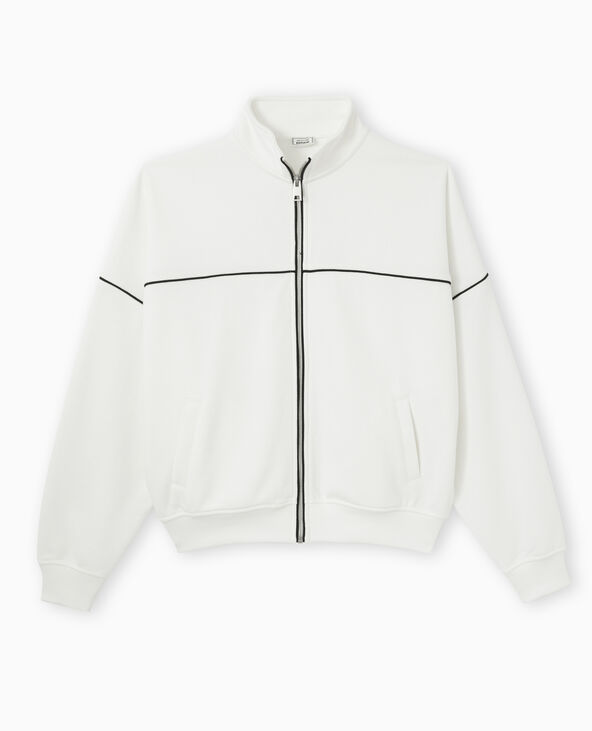 Veste de survetement en molleton blanc - Pimkie