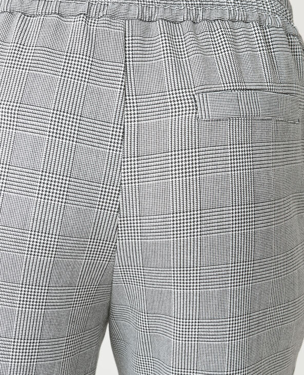 Pantalon city prince de Galles blanc - Pimkie