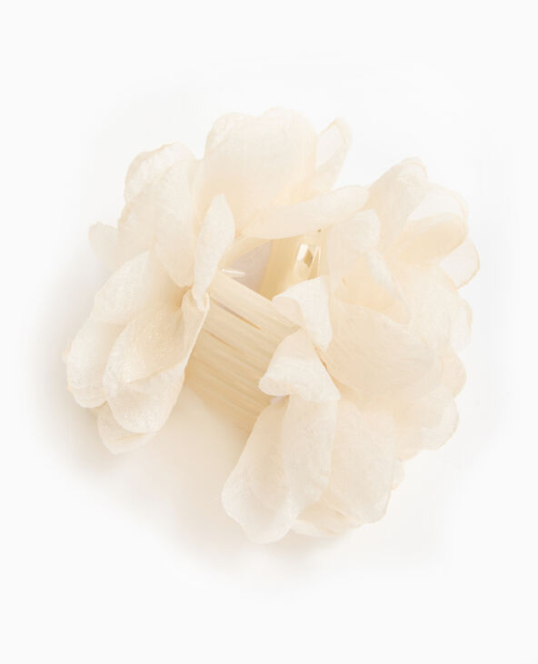 Pince crocodile Fleur écru - Pimkie