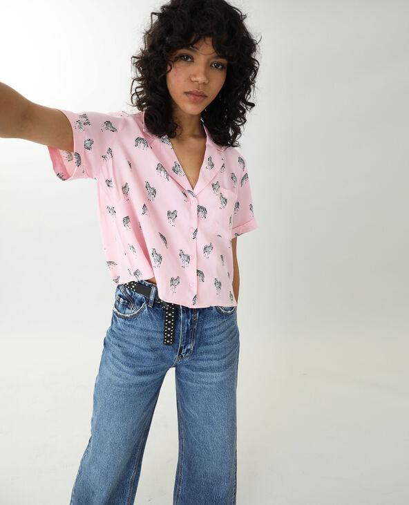 Chemise zèbres rose - Pimkie
