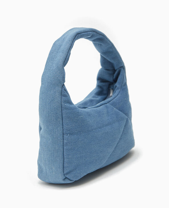 Sac effet jean matelassé porté épaule bleu - Pimkie