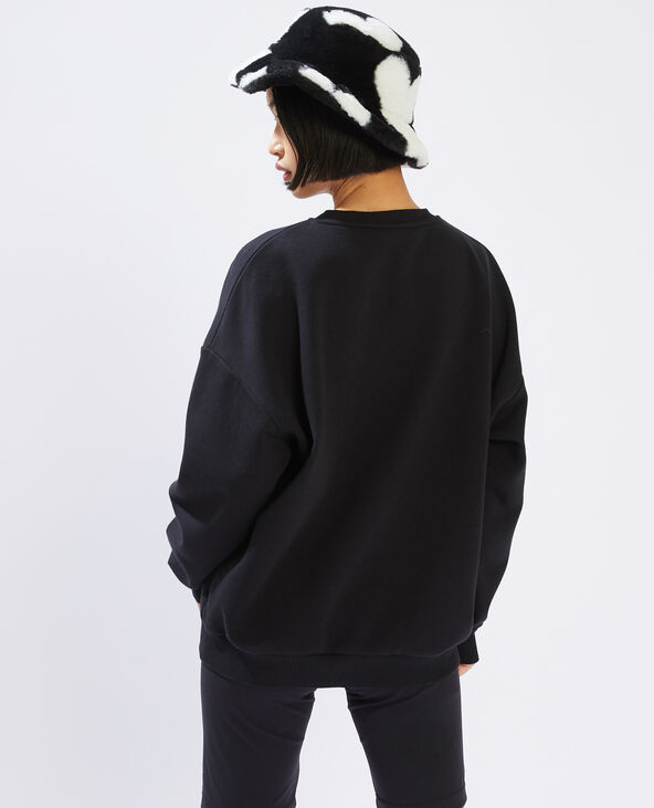 Sweat oversize Michigan noir - Pimkie