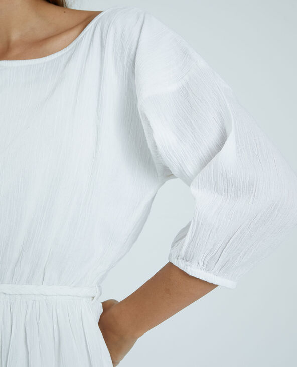Robe aspect froissé blanc - Pimkie