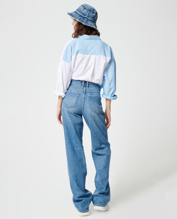 Jean baggy taille basse bleu - Pimkie