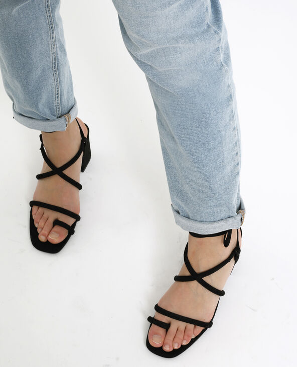 Sandales à talons noir - Pimkie