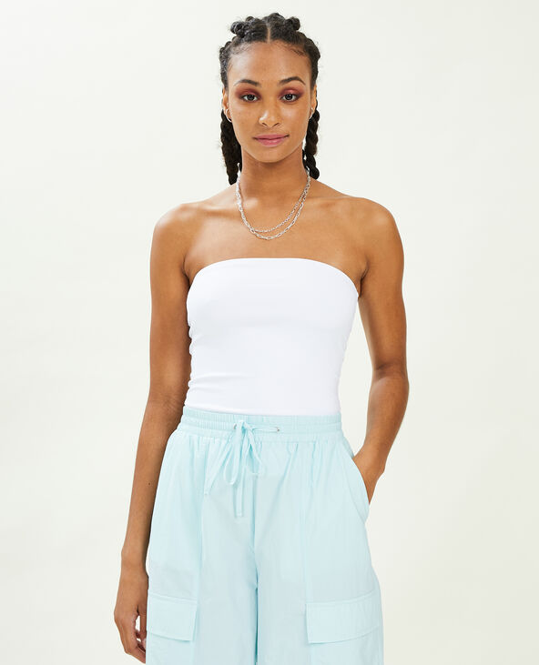 Top bustier blanc - Pimkie