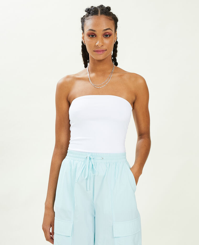 Top bustier blanc - Pimkie