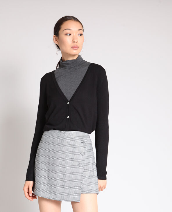 Gilet boutonné noir - Pimkie