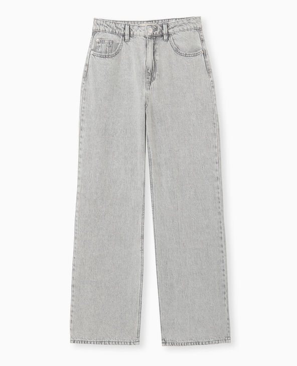 Jean wide taille haute blanc - Pimkie