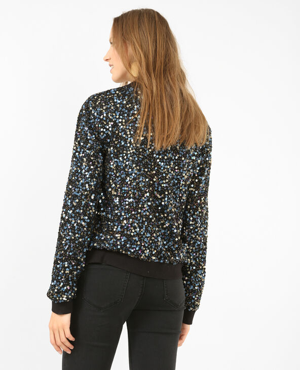 Bomber shop paillettes femme