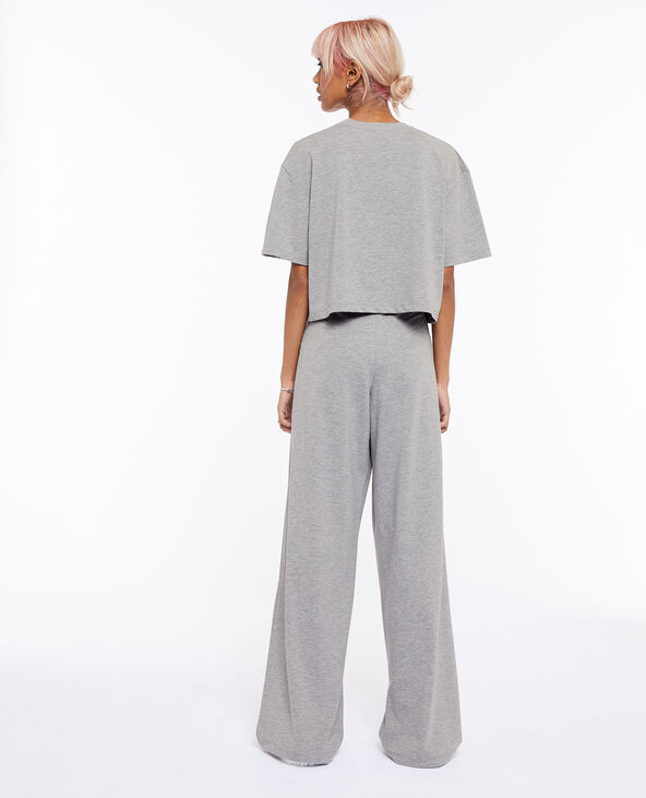 Ensemble pyjama Barbie gris chiné - Pimkie