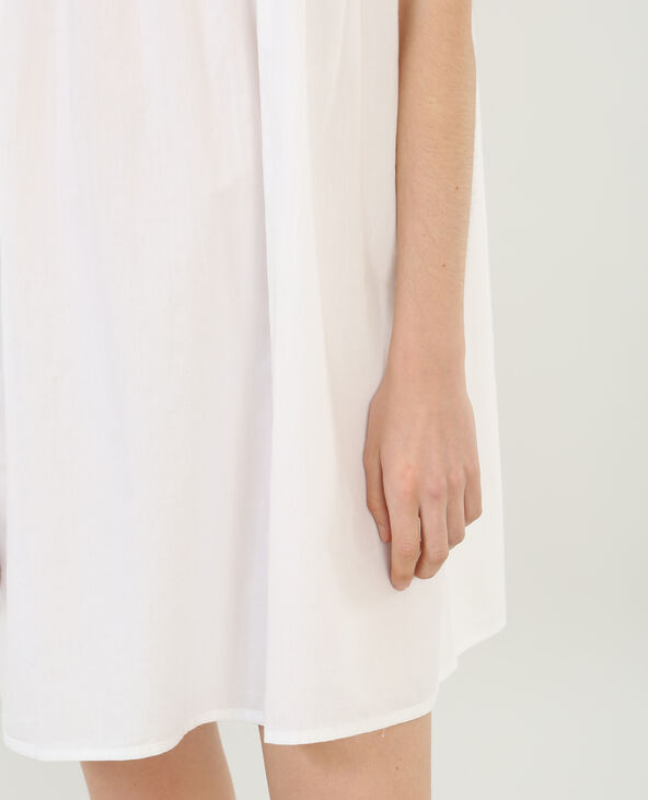 Robe babydoll blanc - Pimkie