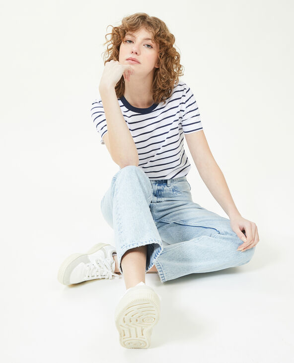T-shirt basique col rond bleu marine - Pimkie