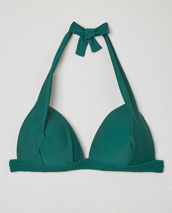Haut de bikini vert