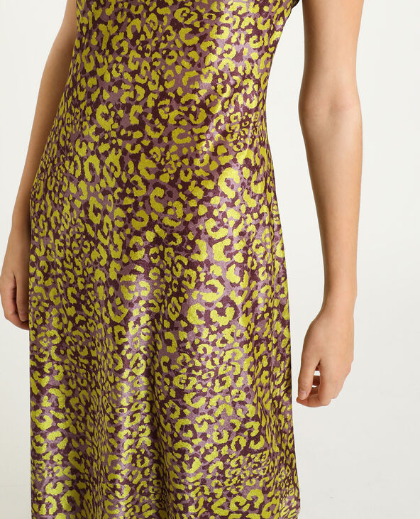 Robe velours léopard lilas - Pimkie