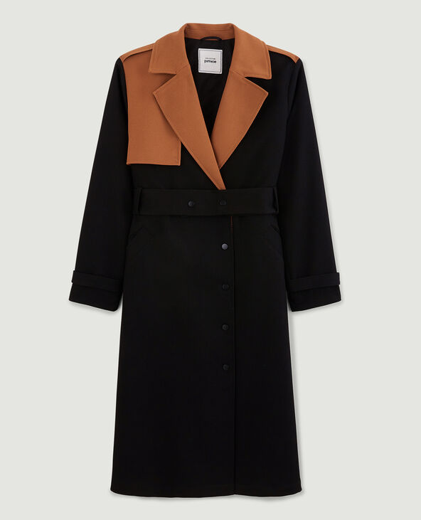 Trench oversize long noir - Pimkie
