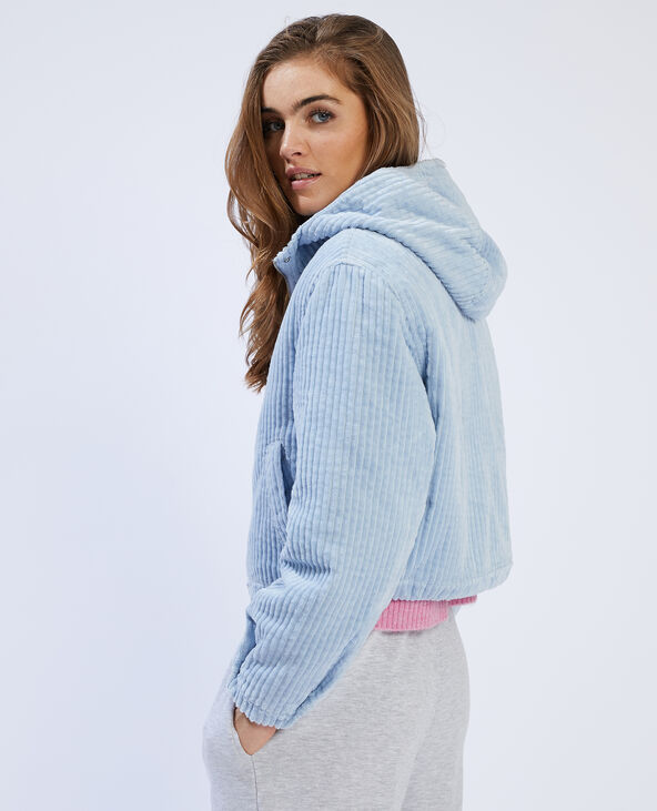 Blouson velours bleu clair - Pimkie