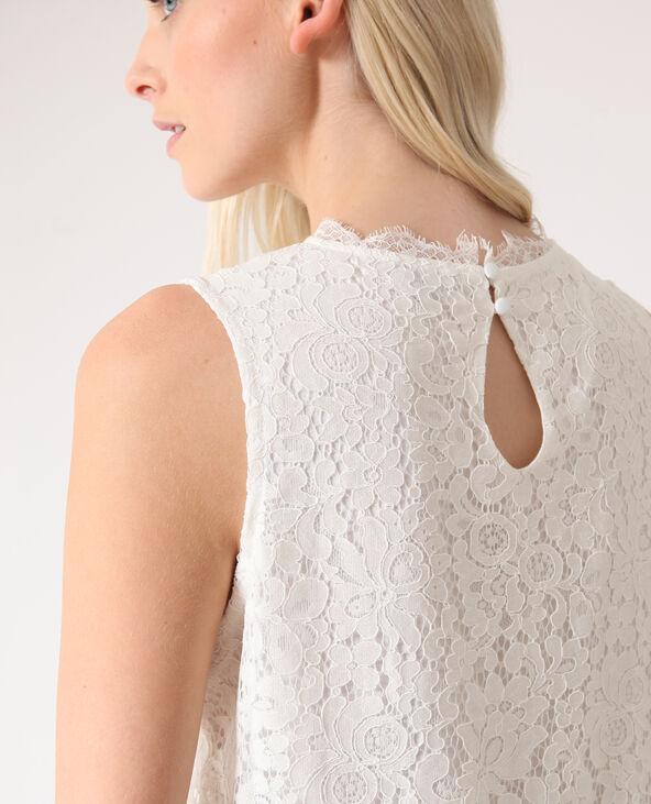 Top en dentelle blanc - Pimkie