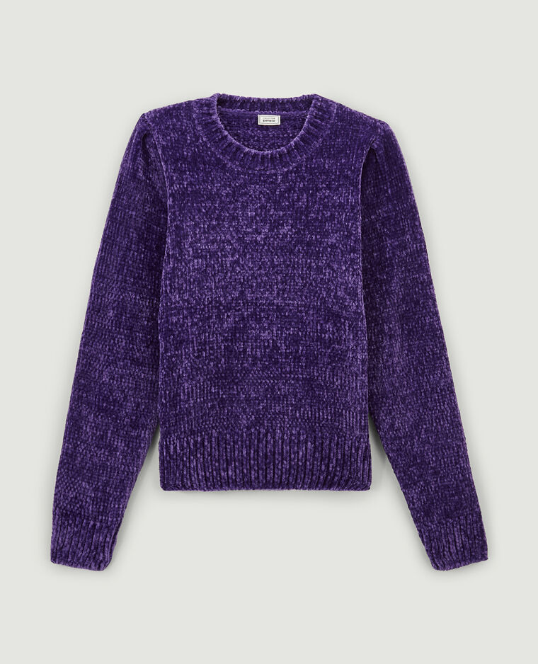 Pull en maille chenille violet - Pimkie