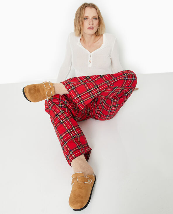 Pantalon de pyjama à carreaux rouge - Pimkie