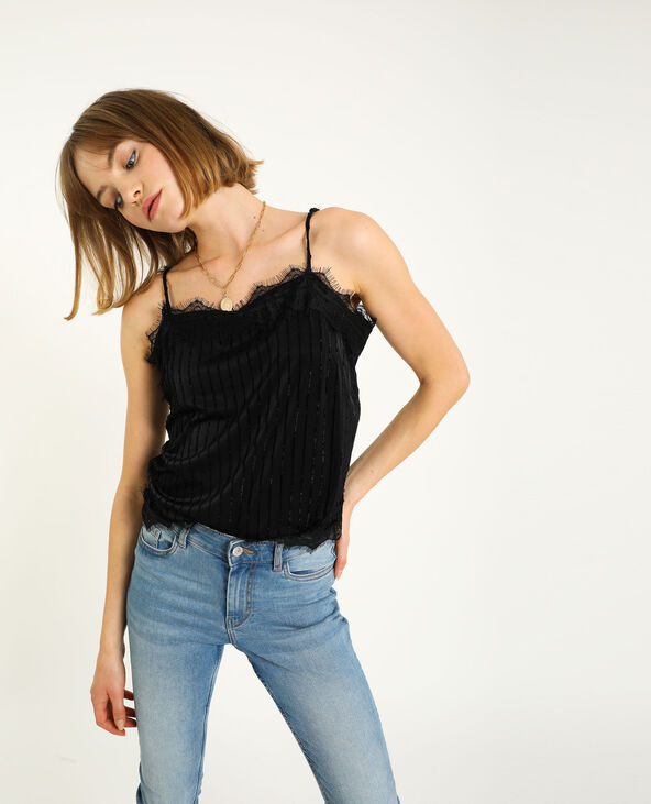 Top dentelle noir - Pimkie