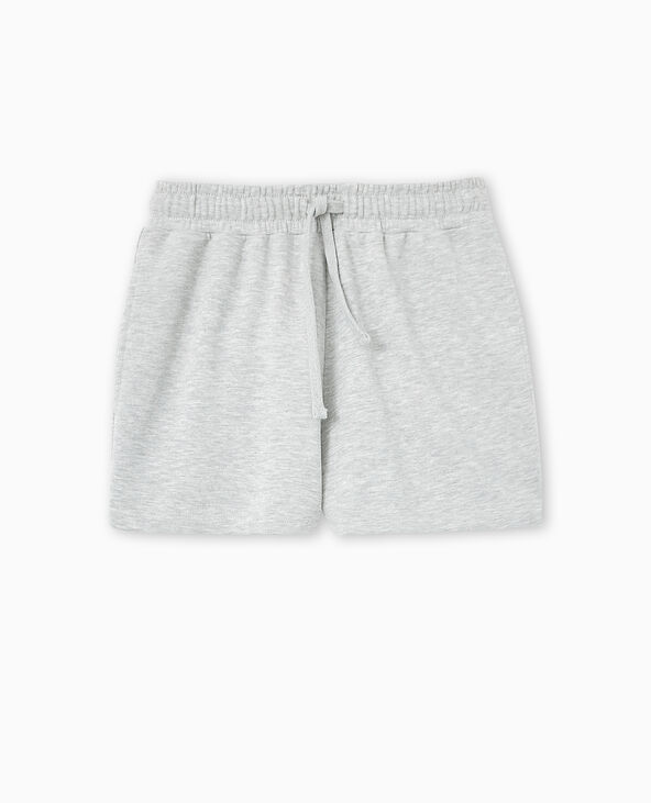 Short en molleton gris chiné - Pimkie