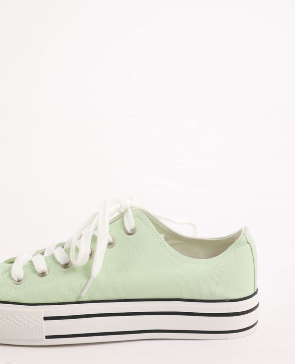 Tennis en toile marron - Pimkie