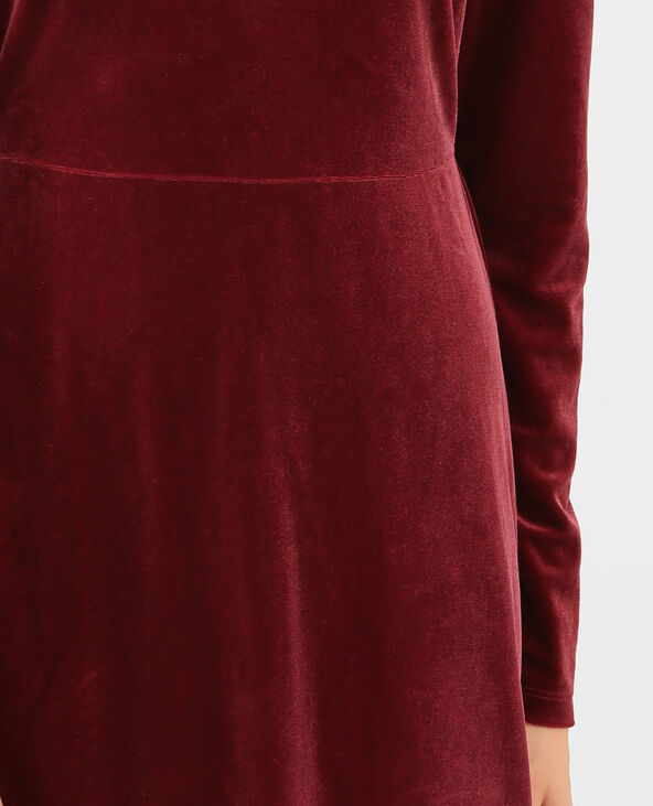 Robe velours bordeaux - Pimkie