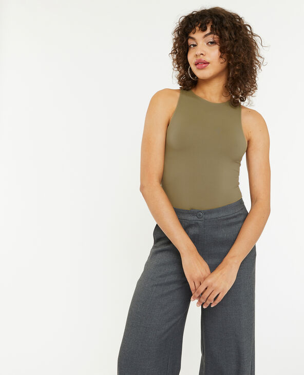 Body sans manche vert kaki - Pimkie