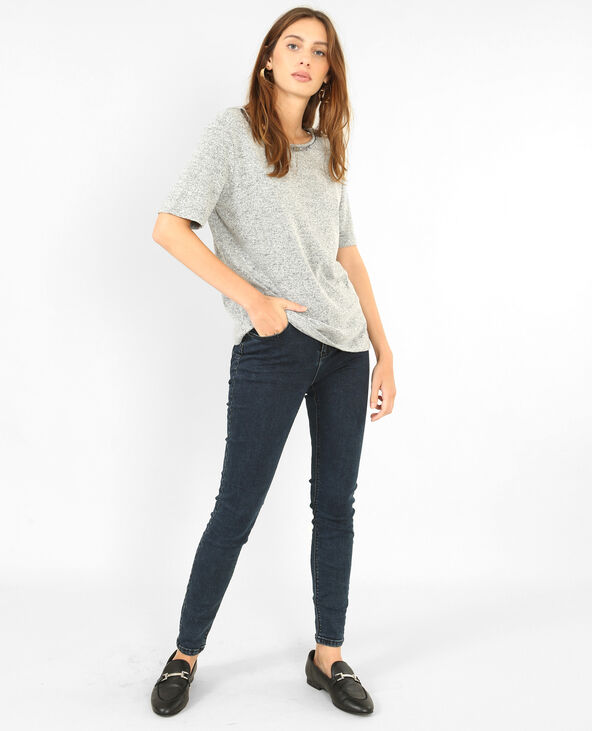 T-shirt à dos ouvert gris chiné - Pimkie