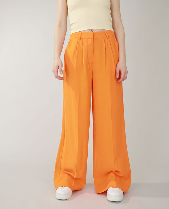Pantalon wide leg orange - Pimkie