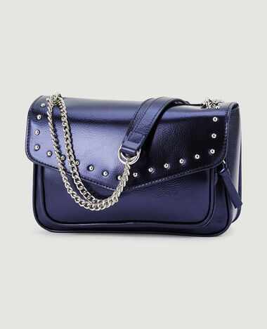 Sac besace avec clous bleu marine - Pimkie