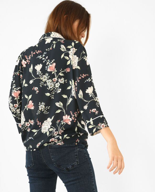Chemise style pyjama noir - Pimkie