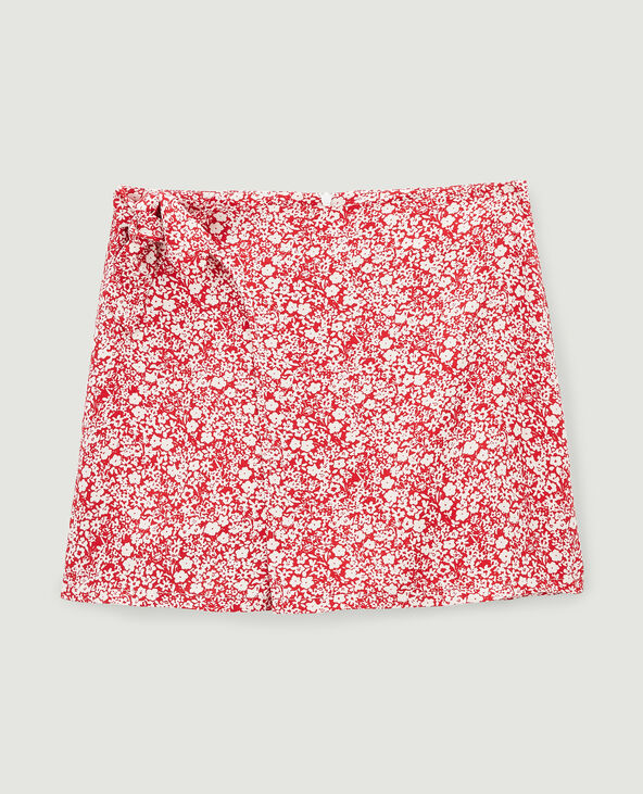 Short jupe à nouer rouge - Pimkie