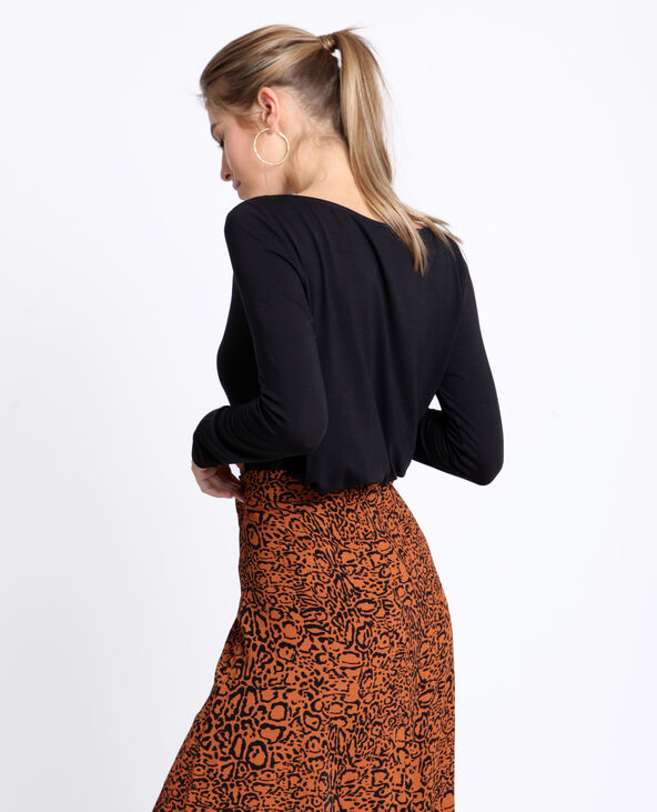 Top col bénitier noir - Pimkie