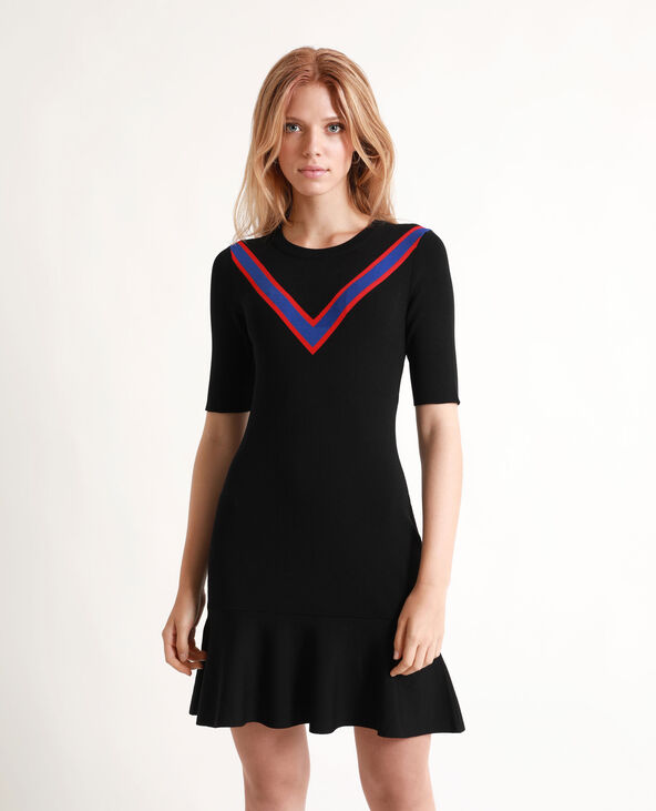 Robe à manches courtes noir - Pimkie