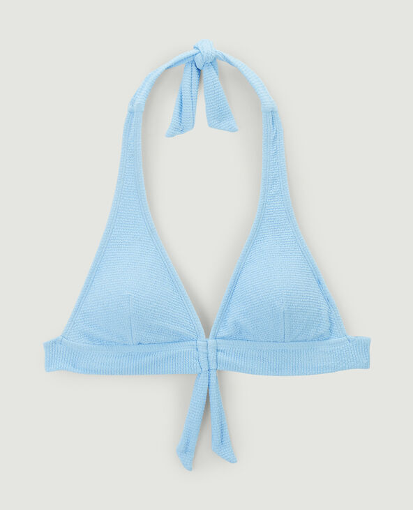 Haut de maillot de bain triangle bleu - Pimkie