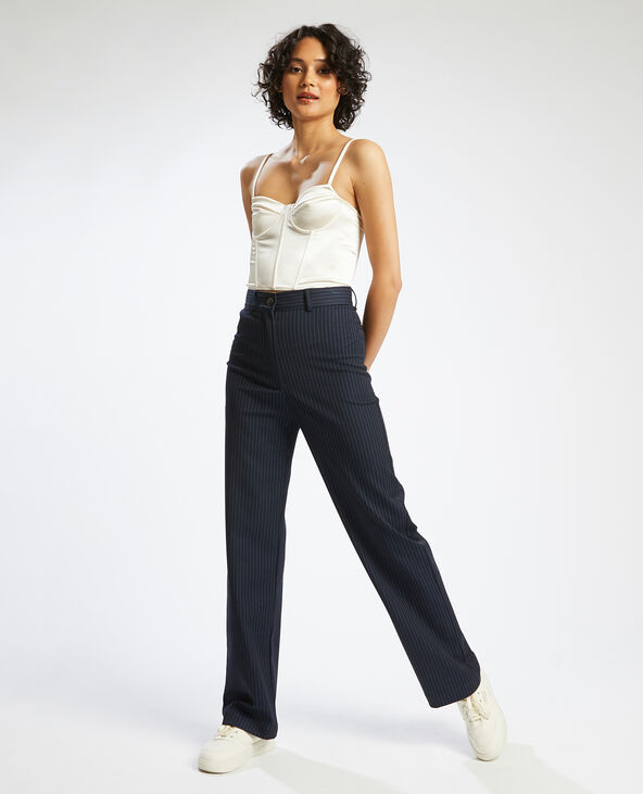 Brassière corset en satin écru - Pimkie
