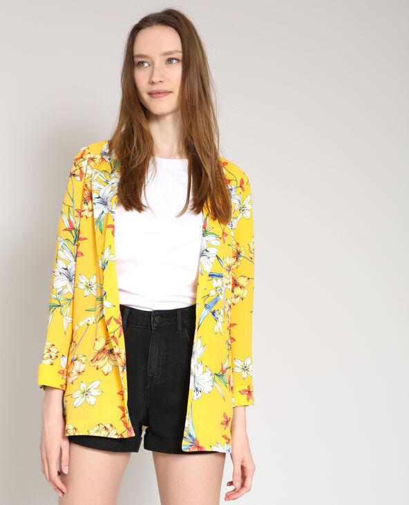 Blazer imprimé jaune - Pimkie