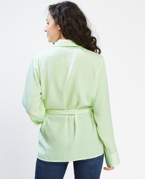 Chemise à nouer vert - Pimkie